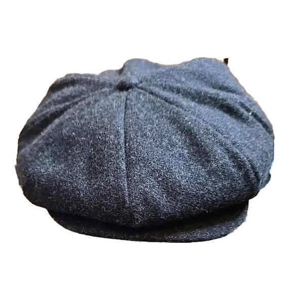 Scala Collection Men's Newsboy Cap Wool Blend Black Heather Size Large - Picture 2 of 9